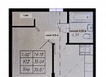 План одномнатной квартиры у метро
