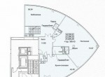 План второго уровня квартиры на 14 этаже